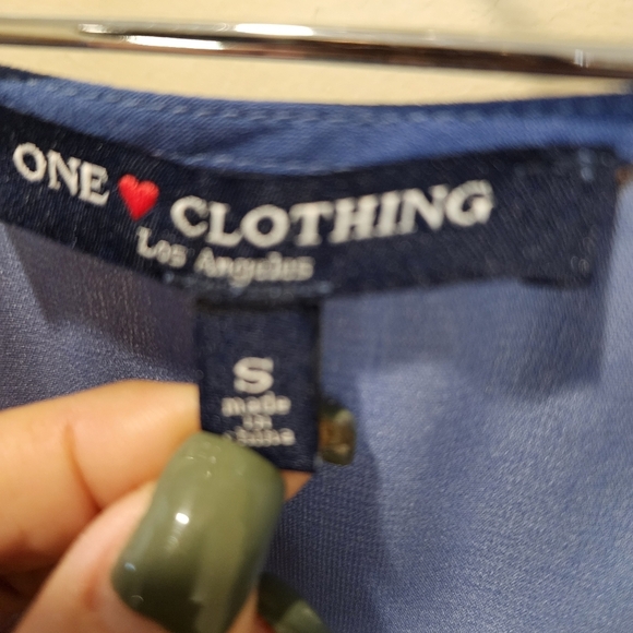 One Clothing Floral Blue Short Romper Size S - Picture 2 of 10